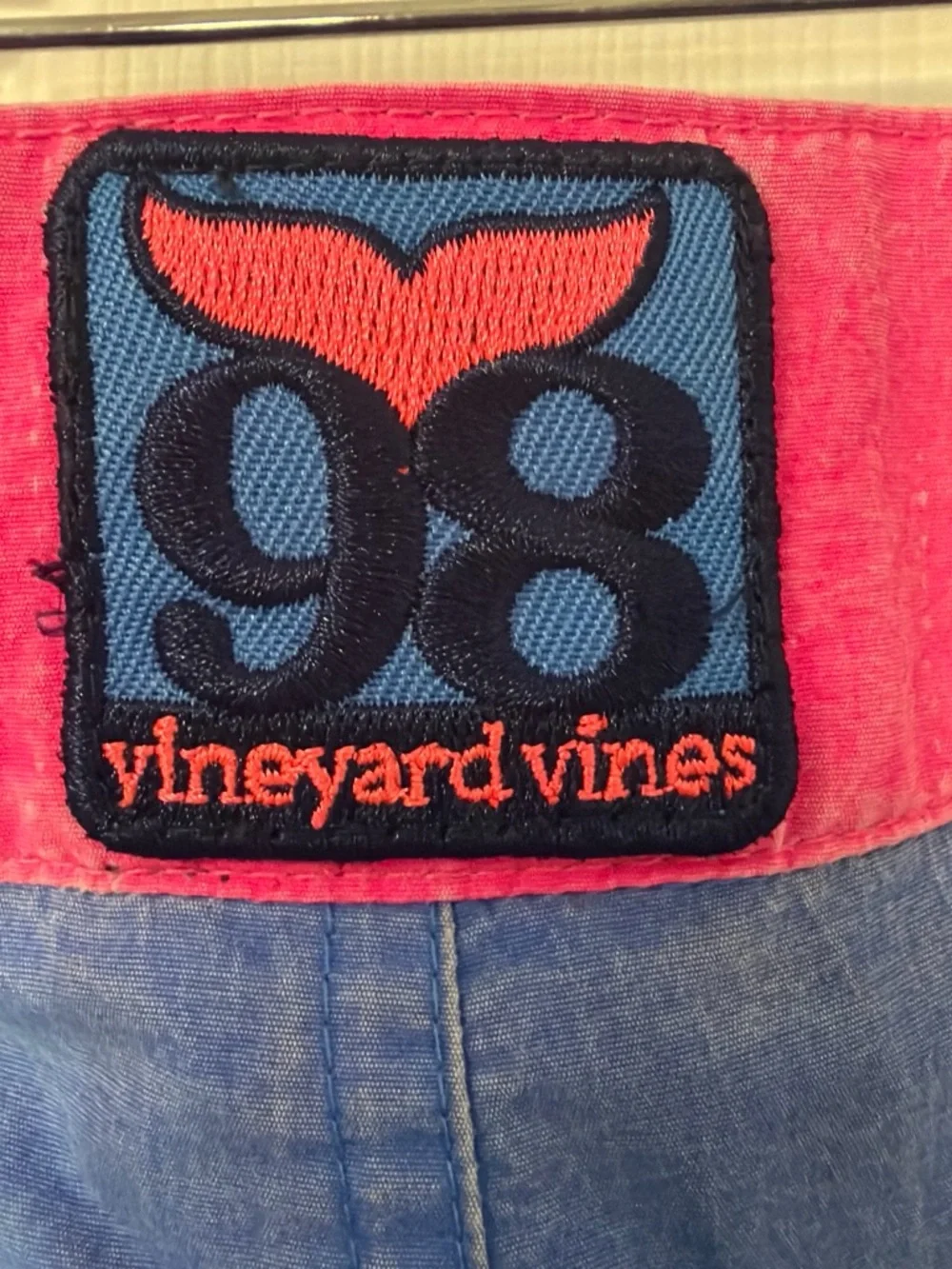 Vineyard Vines Blue and Pink Men's Swim Board Shorts